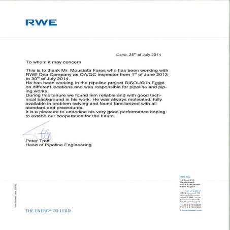 RWE Certificate | PDF
