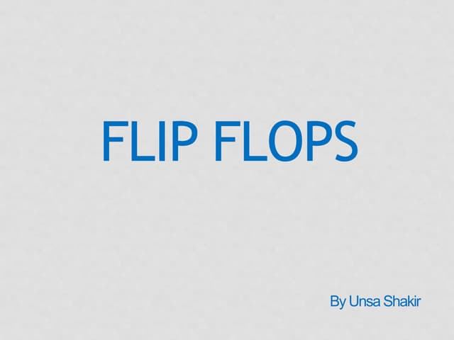 flip flops 