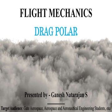 Drag polar | Flight Mechanics | GATE Aerospace
