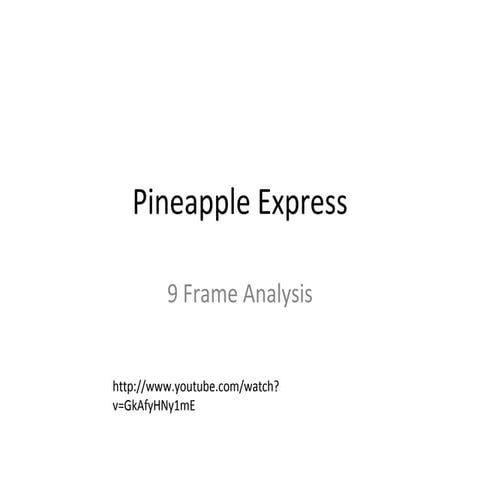 9 frame anaylsis of pineapple express