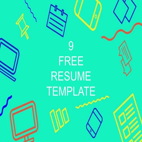 9 free resume template