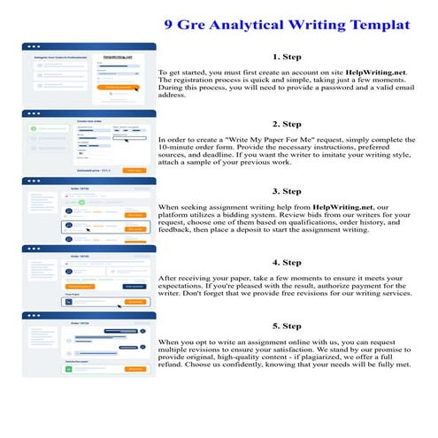 9 Gre Analytical Writing Templat