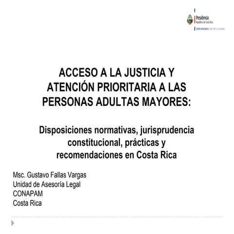 Superar las Barreras de Acceso a la Justicia de los Adultos Mayores en ...