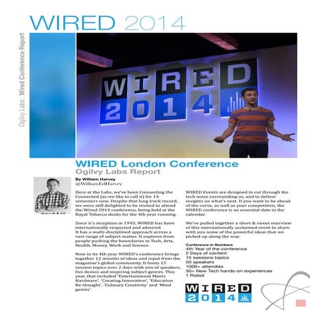 Wired 2014 Conference Report