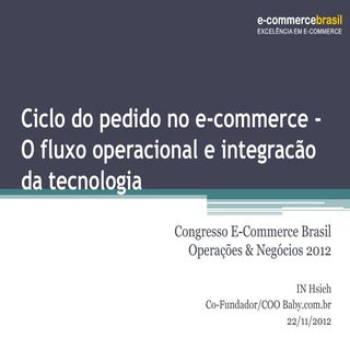 Ciclo do pedido no e-commerce - O f...