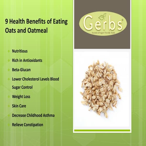 9 health benefits of eating oats and oatmeal