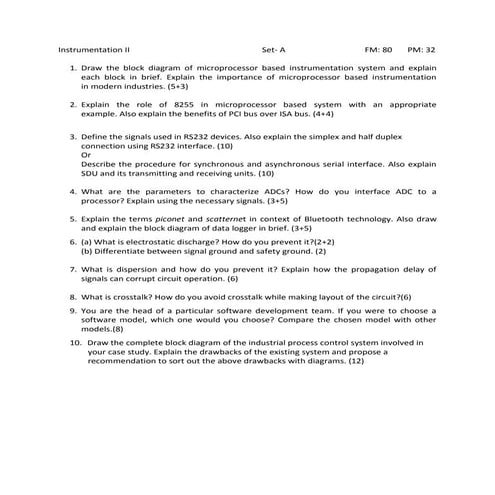 Instrumentation II : IOE TU 