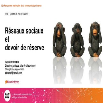 Réseaux sociaux et devoir de réserve : accompagner la prise de parole ...