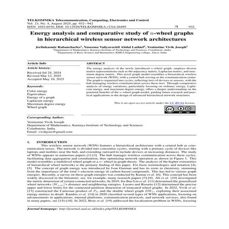 Energy analysis and comparative study of n-wheel graphs in hierarchical ...