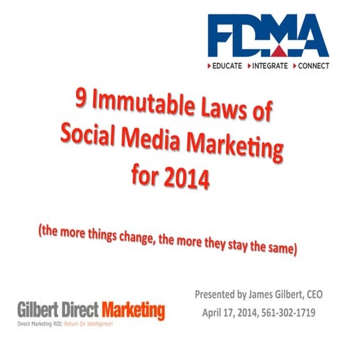 The 9 Immutable aws of social media 2014