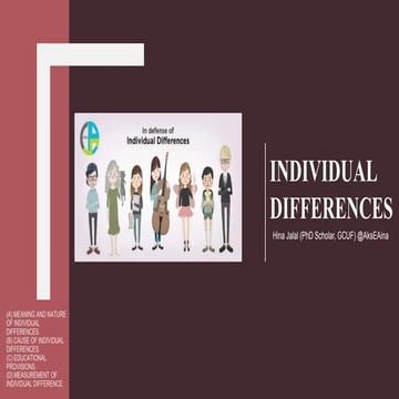 Individual Differences
