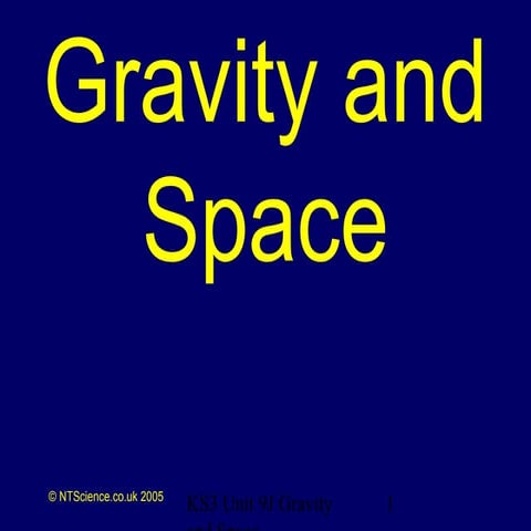 GCSE Science Revision gravity force & weight | PPT