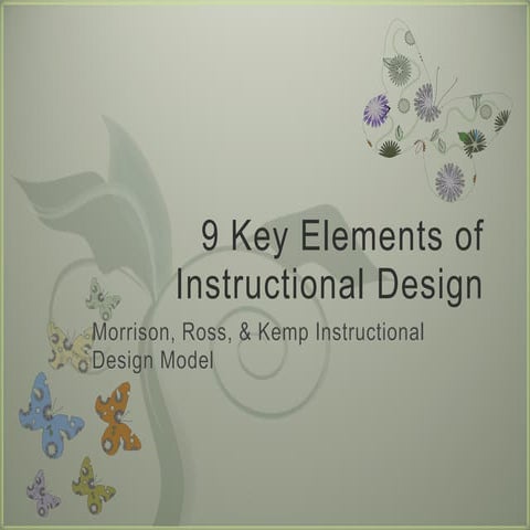 9 keyelementsofinstructionaldesign