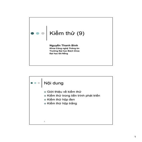 Kiểm thử phần mềm 