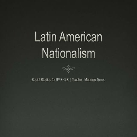 Latin American Nationalism