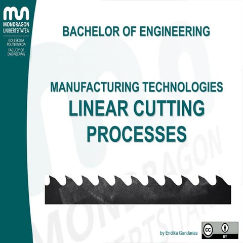 Linear cutting processes