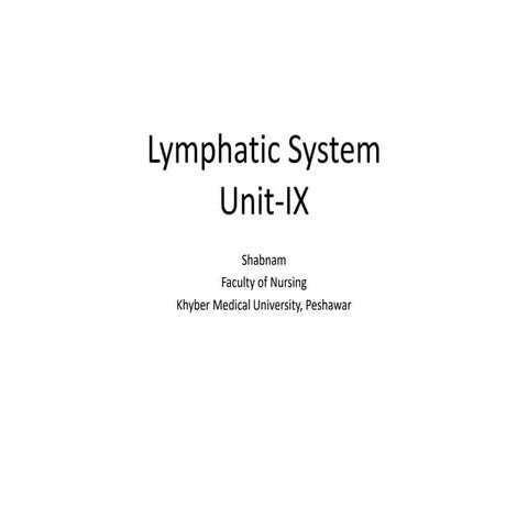 BSN 1st semester Anatomy and physiology lymphatic System.pdf