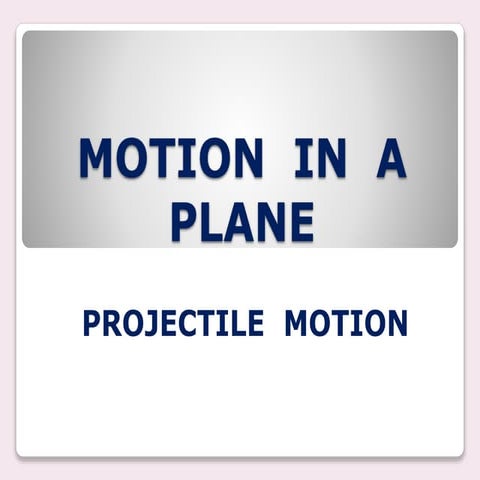 9 motion  in  a  plane