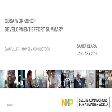 ODSA Workshop: Development Effort Summary