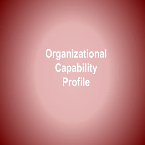 9 organisation capability & port folio