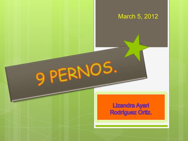 9 pernos