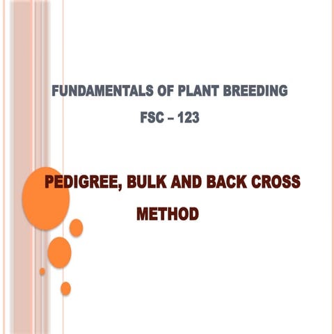 Single seed descent method | PPT