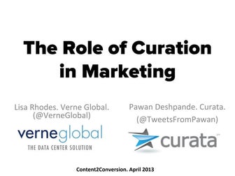 The Role of Curation in Content Marketing