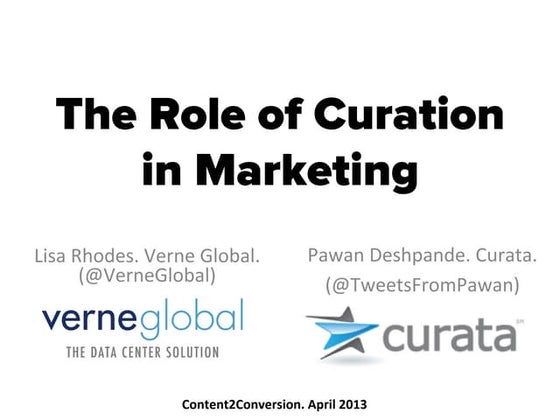 The Role of Curation in Content Marketing