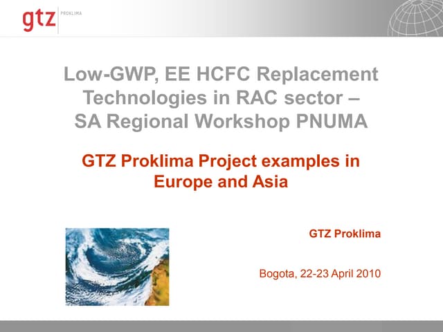 Innovative projects in the refriger...