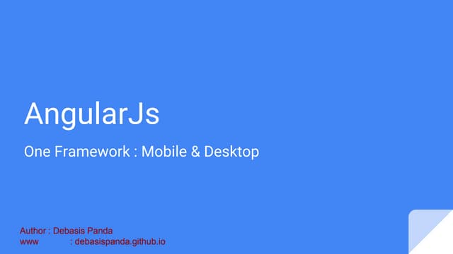 Introduction to Angular 2.0
