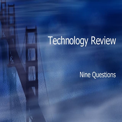 9 Questions  School Evaluation