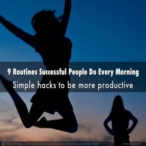 9 routines successful people do every single morning