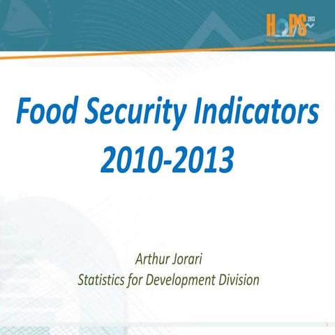 Ppt session 9 4-2 food security indicators