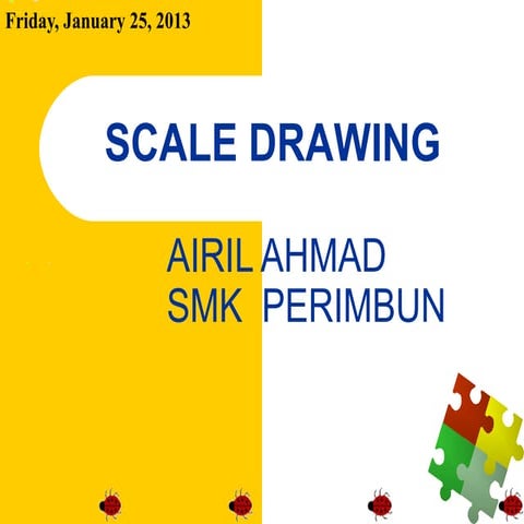 NOTE MATH FORM 3 - 9 scale drawing