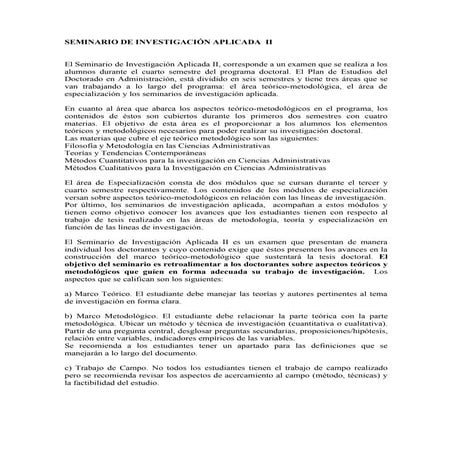 9 seminario de investigación aplicada  ii