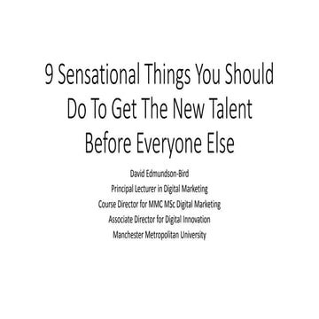 9 Sensational Things You Should Do To Get The New Talent Before Everyone Else