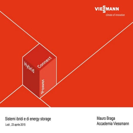 Sistemi ibridi e di energy storage - Convegno Viessmann, Lodi 23 aprile 2015