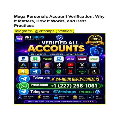 9 Sites to Buy Verified Mega Personals Accounts in 2026 | PDF