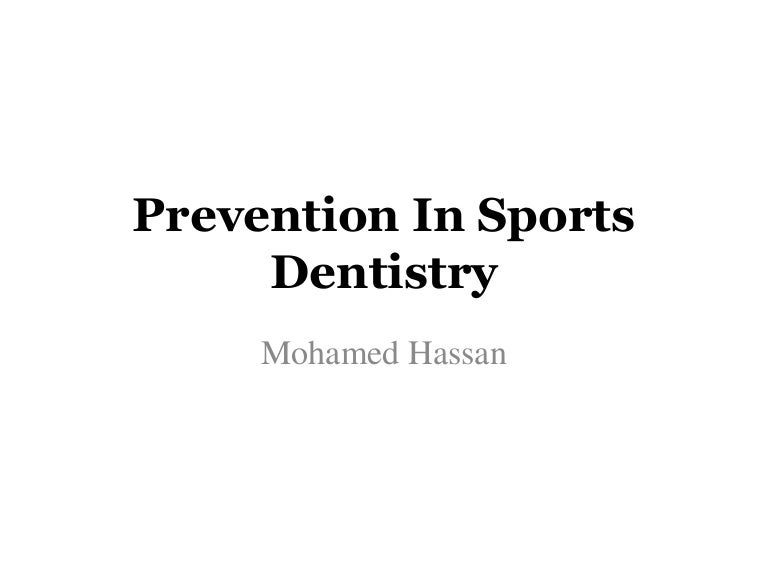 sport dentistry