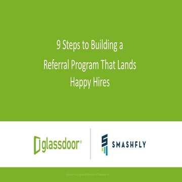 9 Steps to Building a Referral Program that Lands Happy Hires
