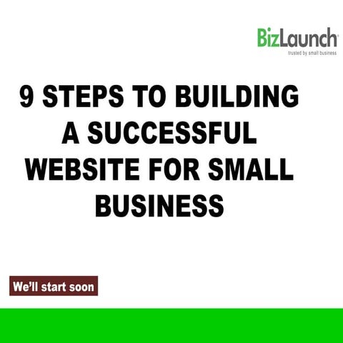 9 steps to building a successful website for small business