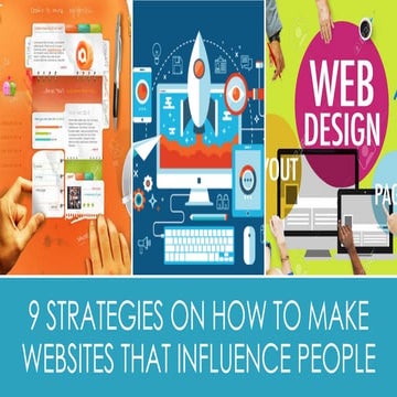 9 strategies on how to make websites that influence people