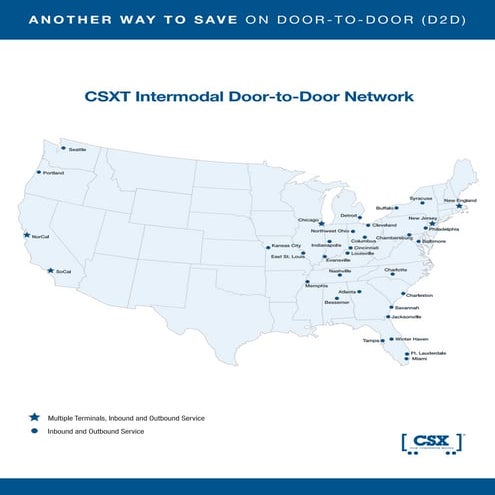 CSXT Intermodal Door-to-Door Network | PDF