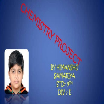 9th   e himanshu chemistry project 19