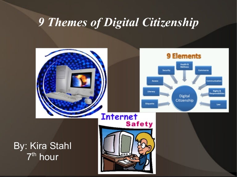9 themes digital citizenship presentation