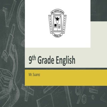 9th grade english unit 9.1 Second Week