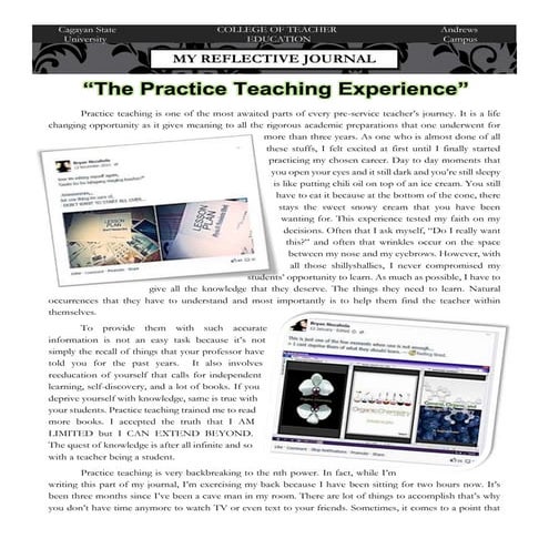 The Practice Teaching Experience