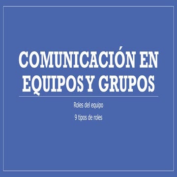 9 tipos de rol que se dan en la vida misma | PDF