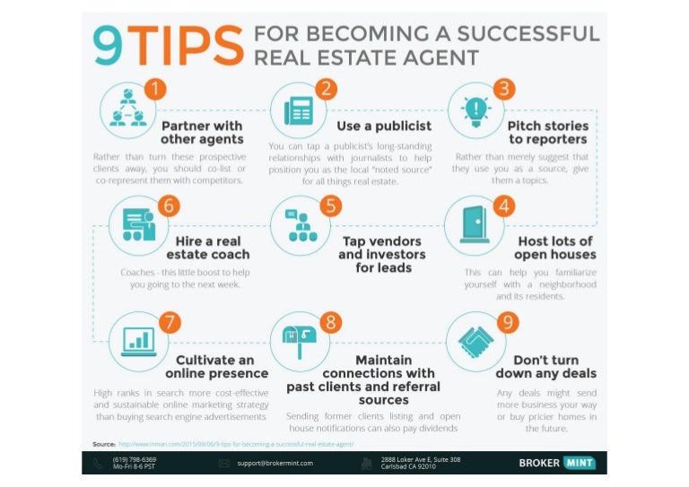 9 tips to a successful real estate agent [infographic]
