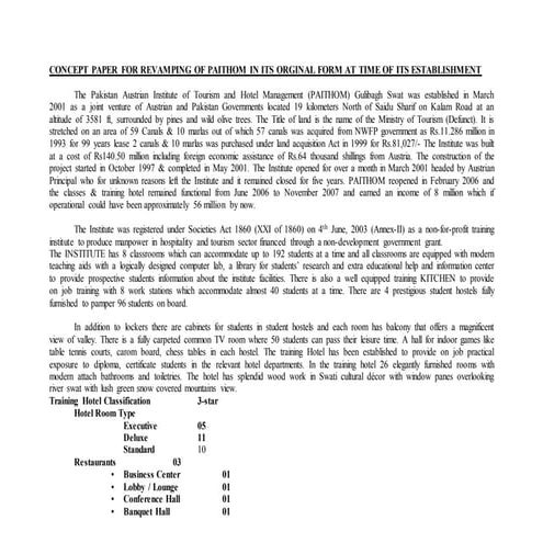 Concept paper fo rforeignaidwingchiefeconomist81214pndtourism